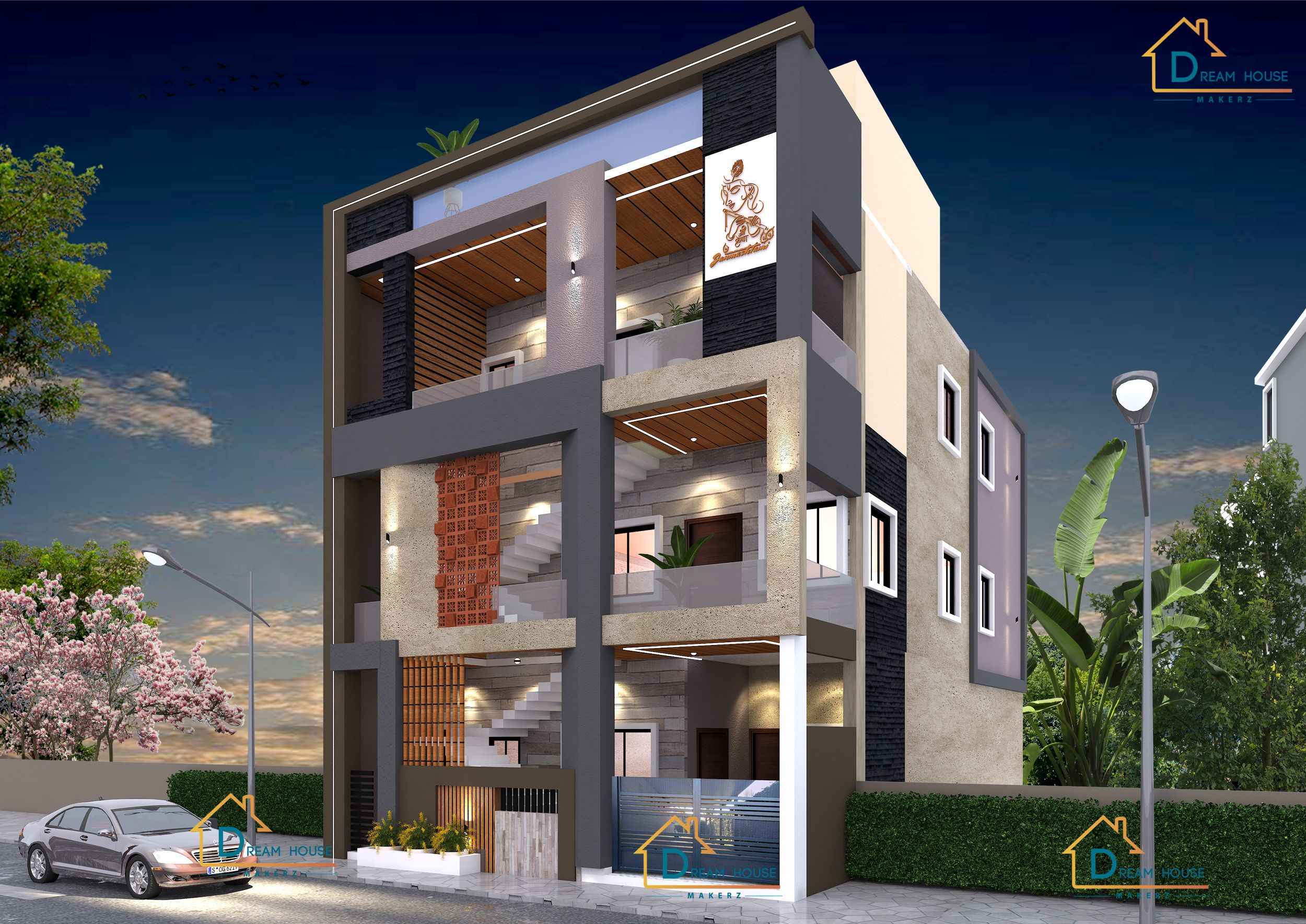 Triplex Modern Residential House