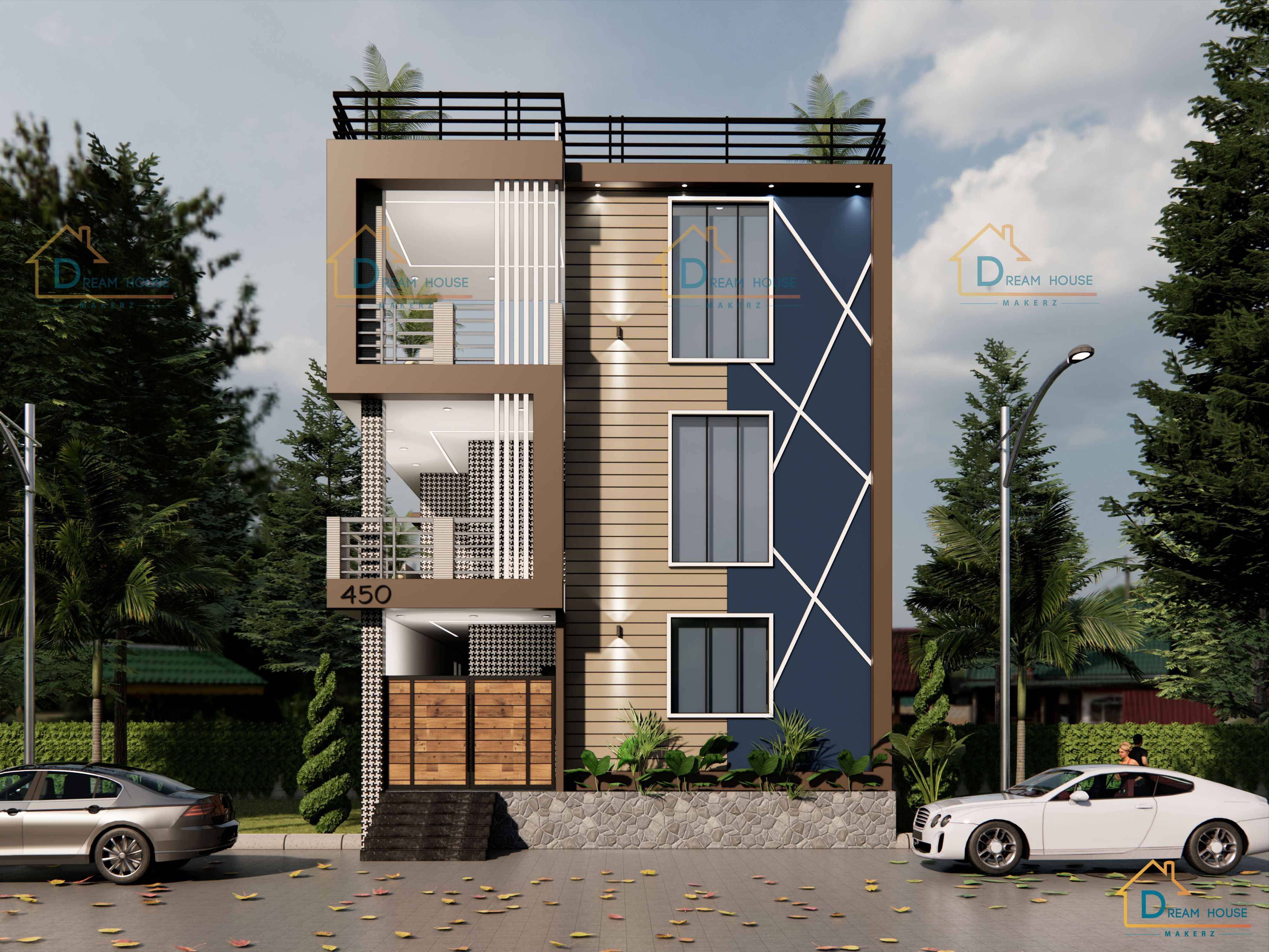 Triplex Modern House Design