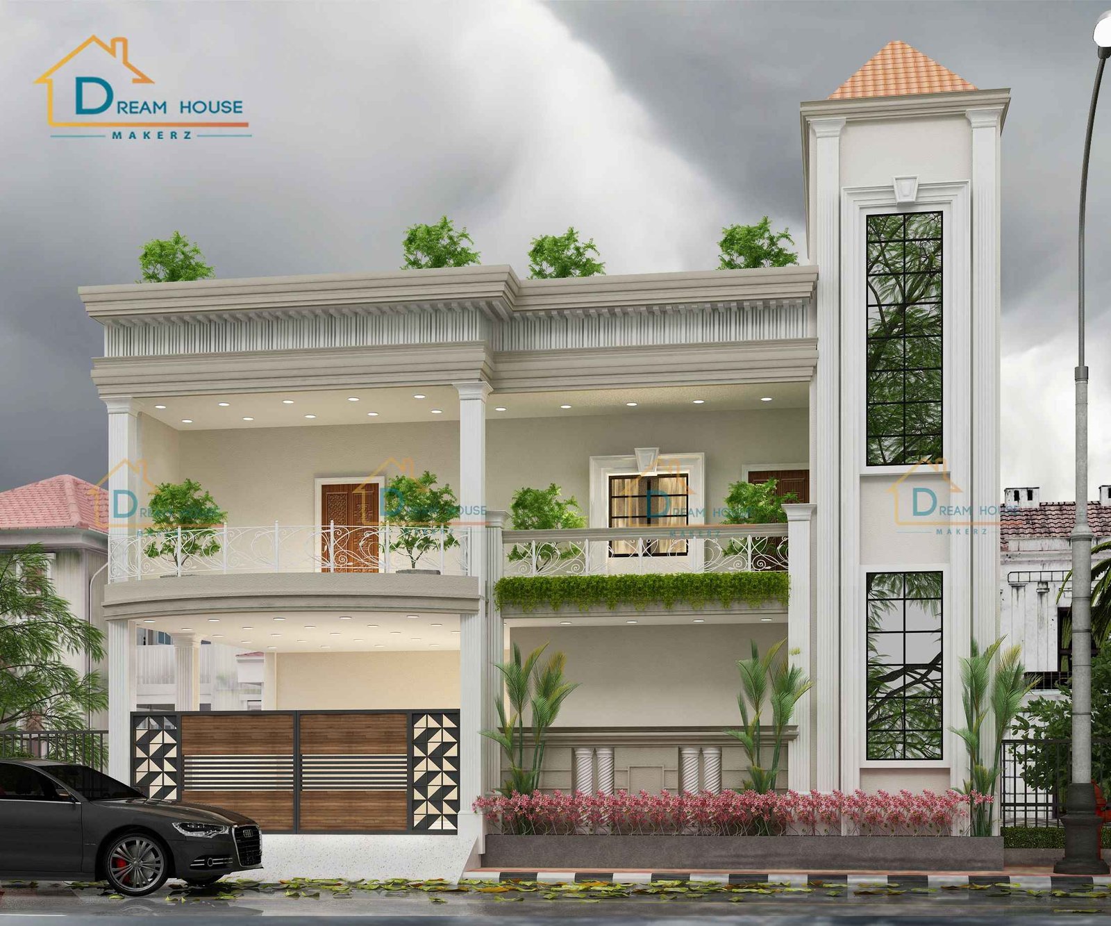 Duplex Modern Residential House Design