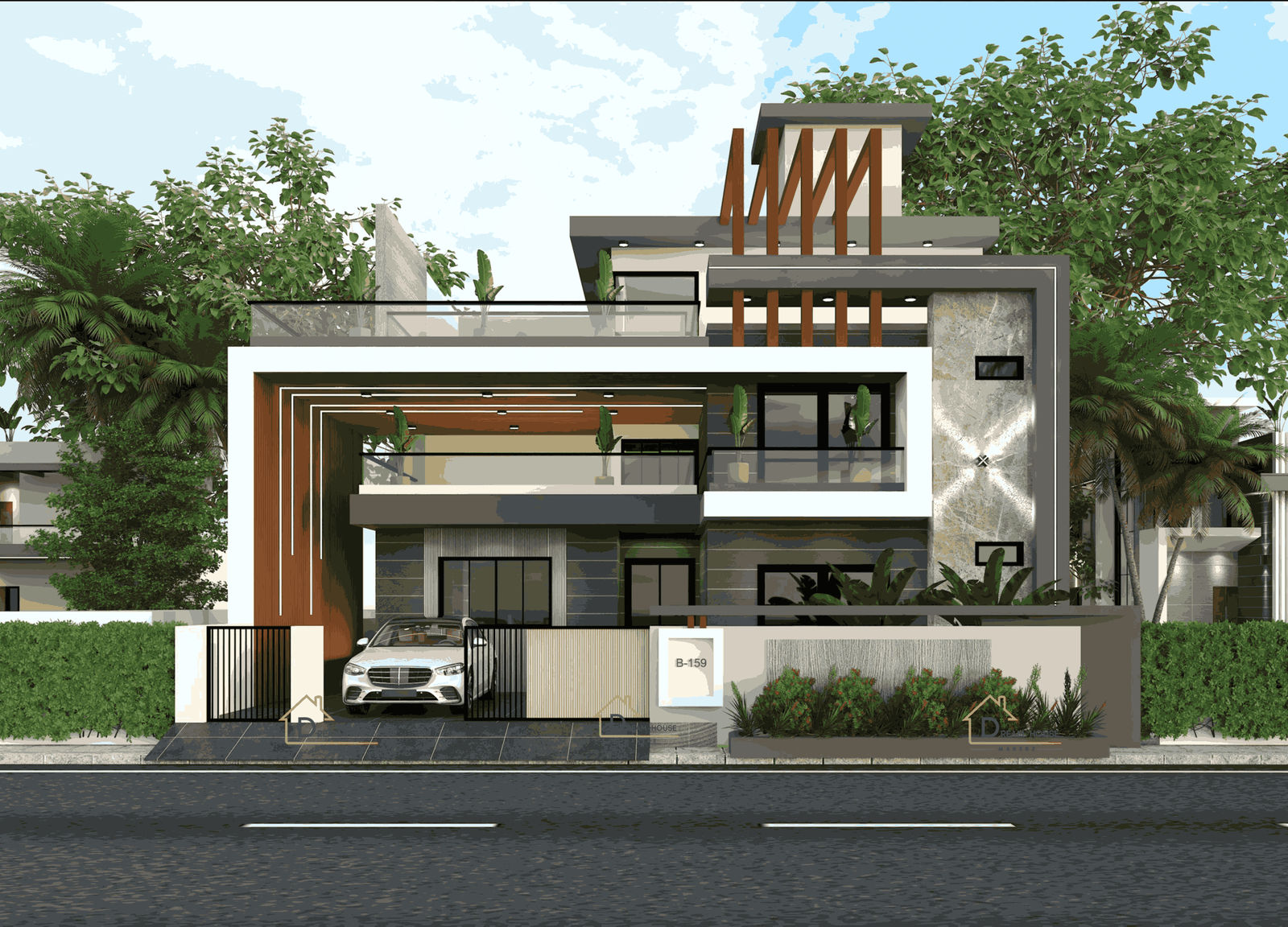 Triplex Modern House Design