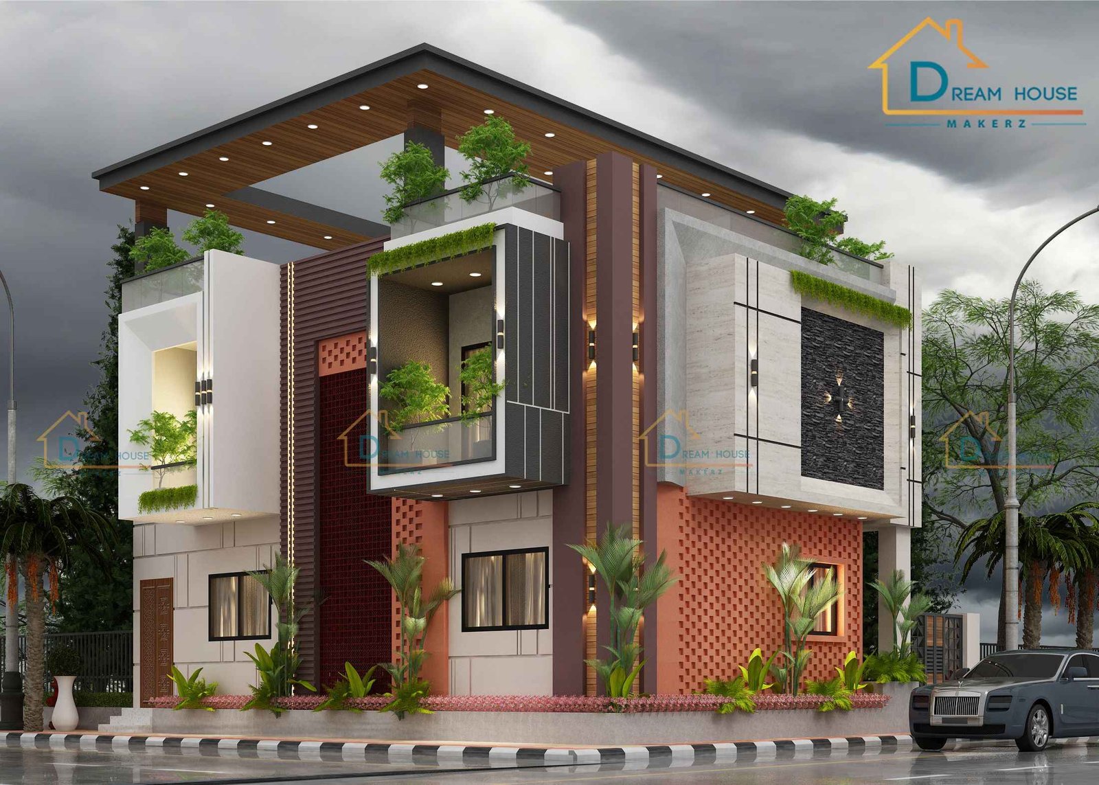 Duplex Modern Residential House