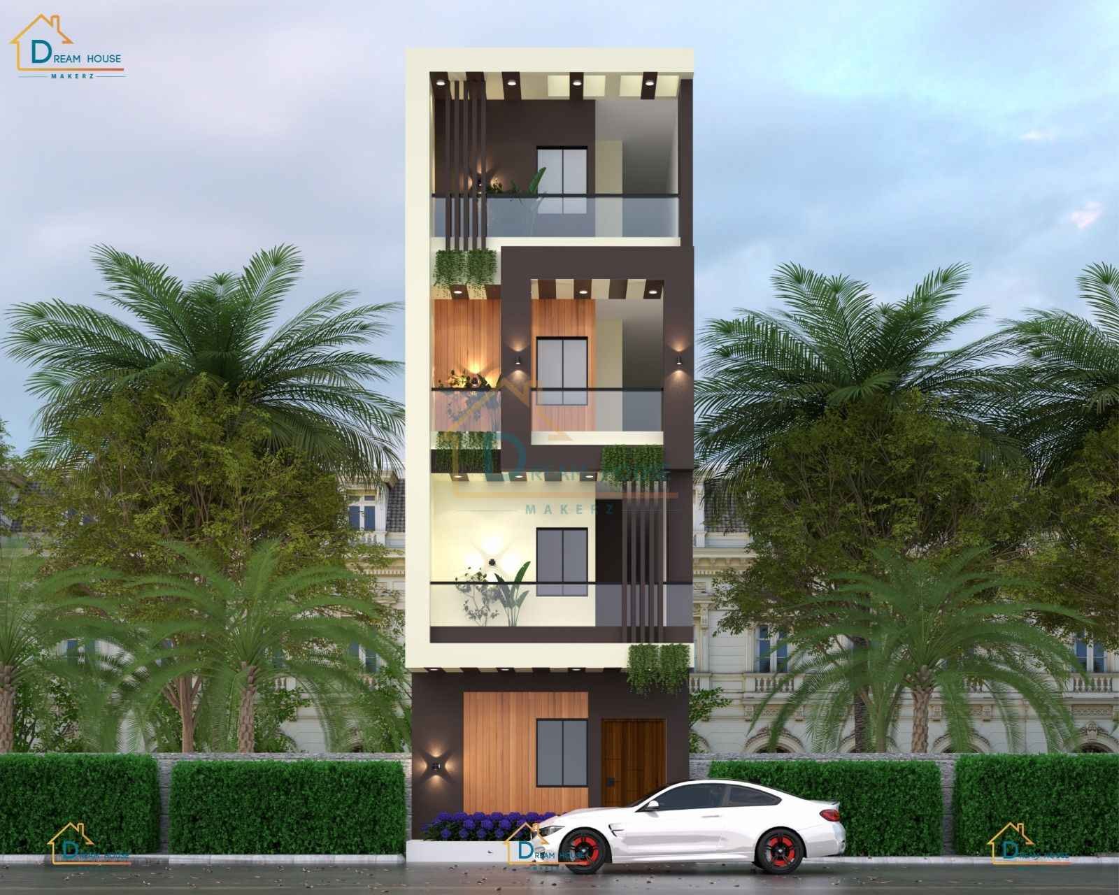 G+3 Modern Residential  House Design