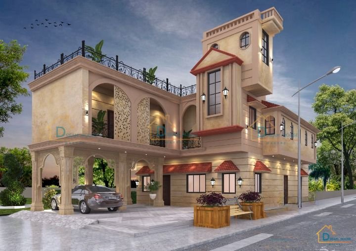 Duplex Traditional Style House Design