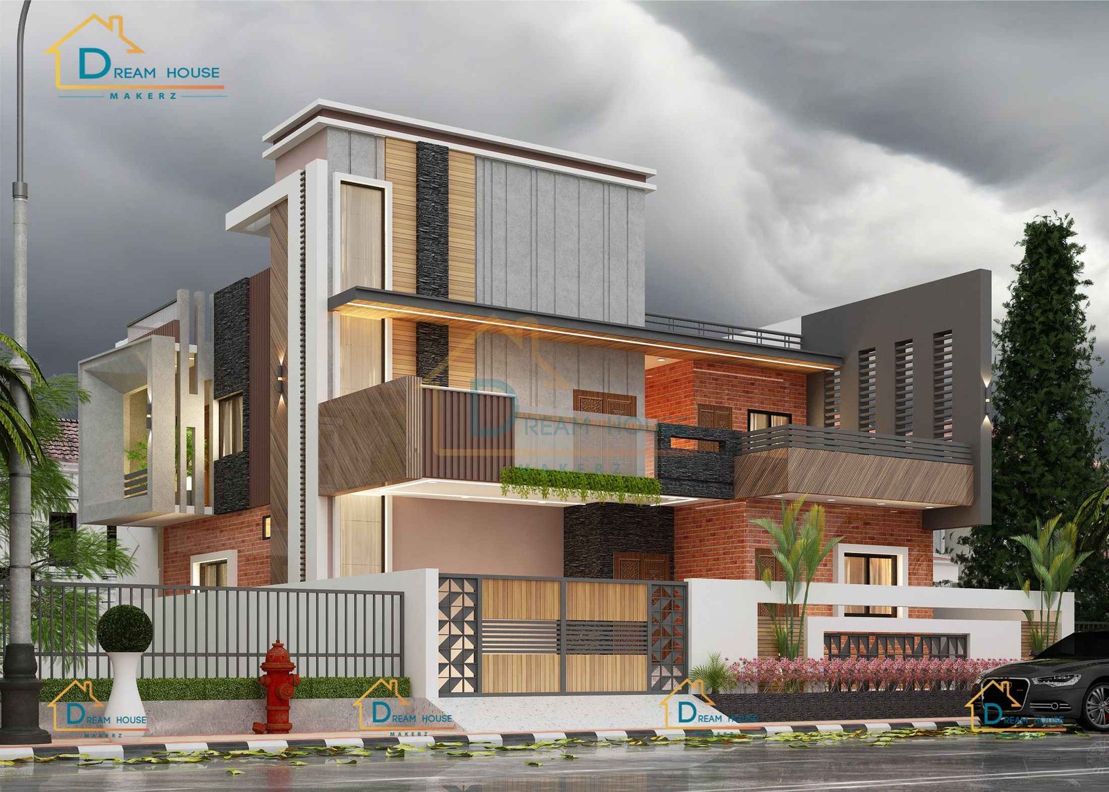 Duplex Modern Residential House Design