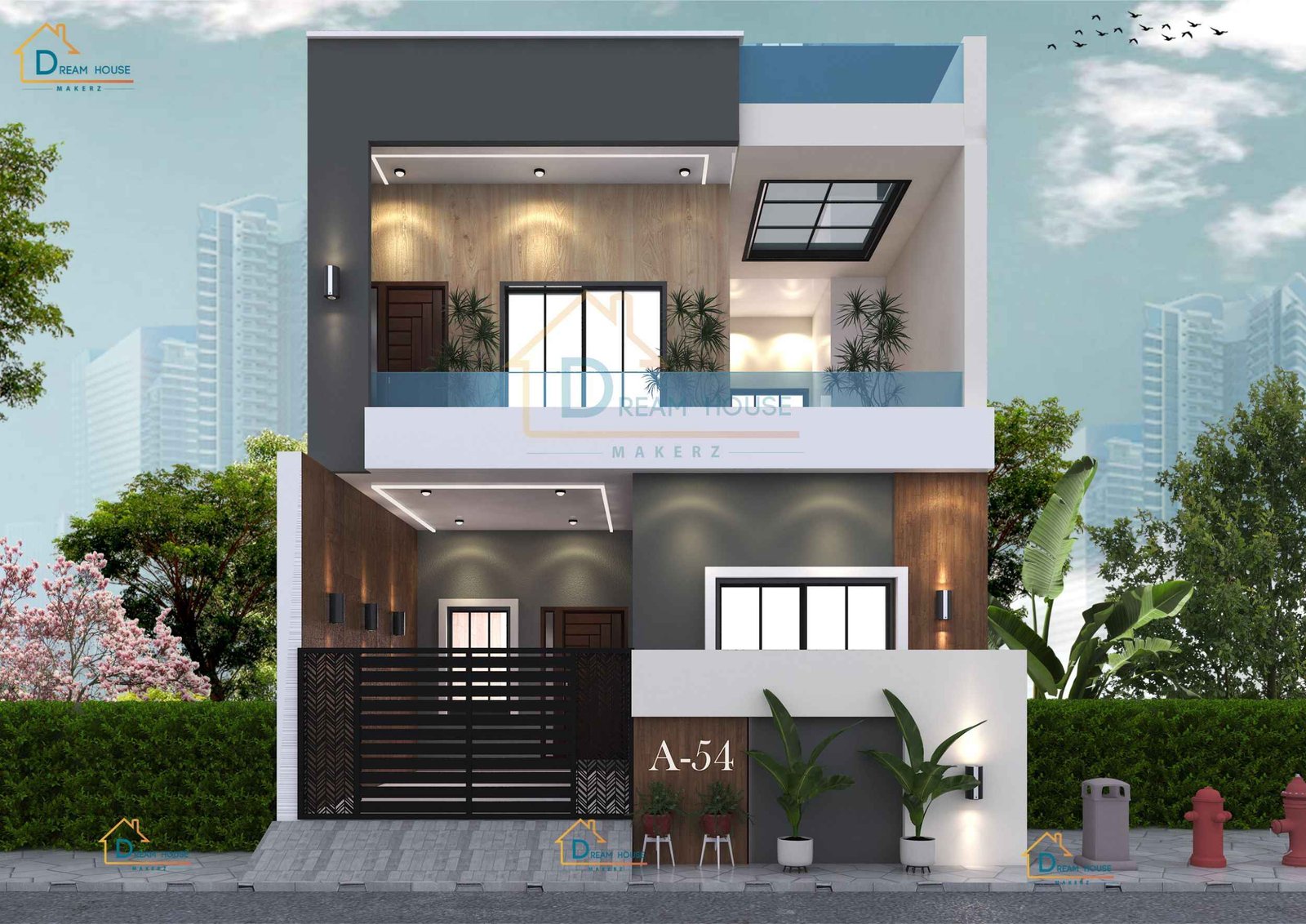 Duplex 3-BHK Modern House Design